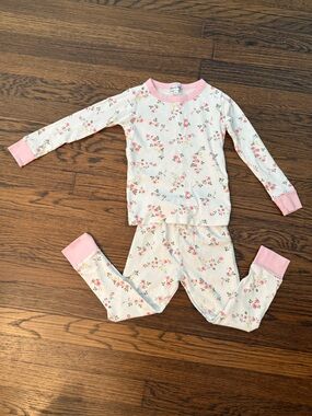 Magnolia Baby Girls Floral Pajama Top and Pants Set - Size 4